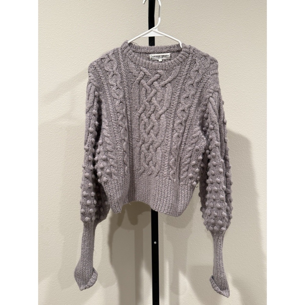 Apiece Apart Lieve purple lavender chunky sweater M